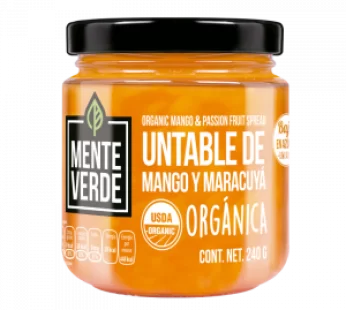 Mermelada sin azúcar de maracuyá y mango (240 grs Michoacán)