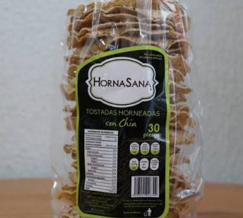 Tostadas con chia horneadas 25 pz