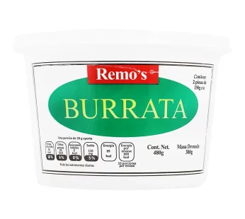 Queso burrata, (3 bolitas 70 grs)