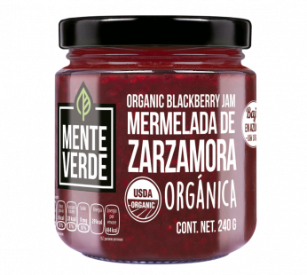 Mermelada Zarzamora orgánica  240 grs de Michoacán