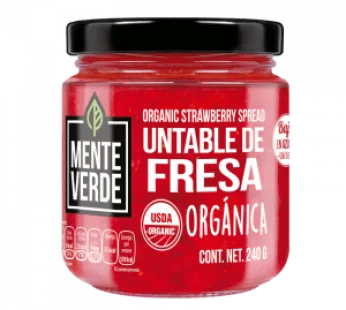 Mermelada de fresa Orgánica sin azúcar(240 grs Michoacán)