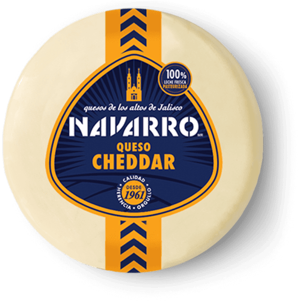 queso cheddar navarro blanco